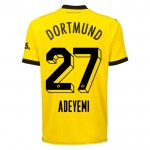 Günstige Fußballtrikots Borussia Dortmund Adeyemi 27 Heimtrikot 2023-24 Kurzarm